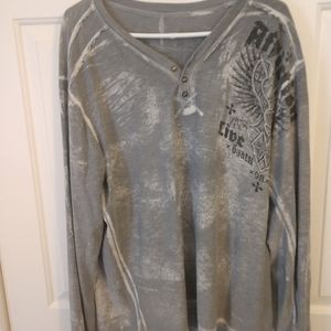 Affliction "Live Fast" long sleeve shirt